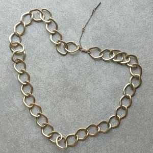 Kenneth Cole long chunky hoop, gold-tone necklace